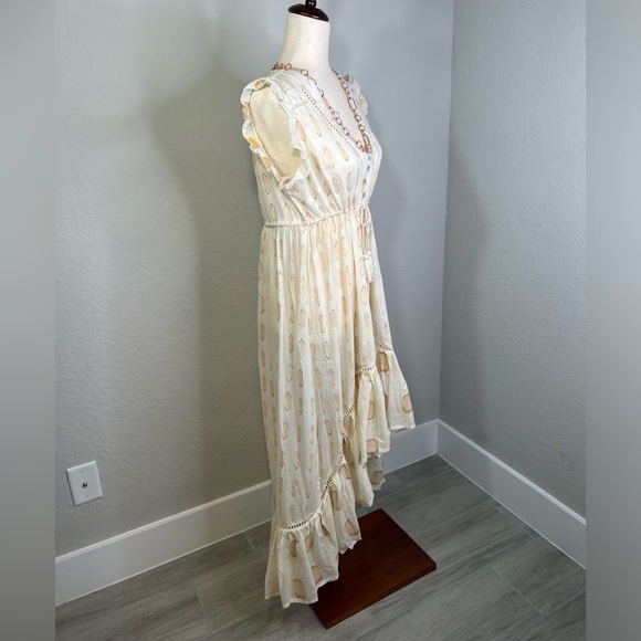 #126 $136 Retail Cotton High Low Cover Up - Picture 5 of 14